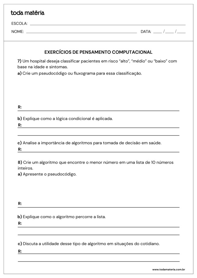 atividades sobre pensamento computacional para 2º ano do ensino médio_folha 4
