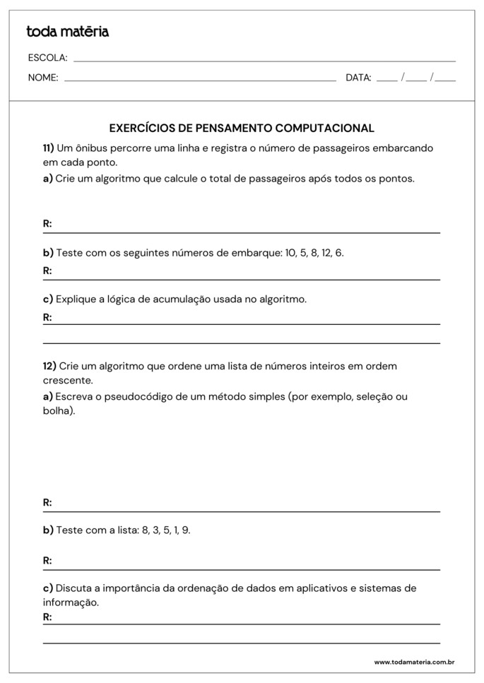 atividades sobre pensamento computacional para 2º ano do ensino médio_folha 6