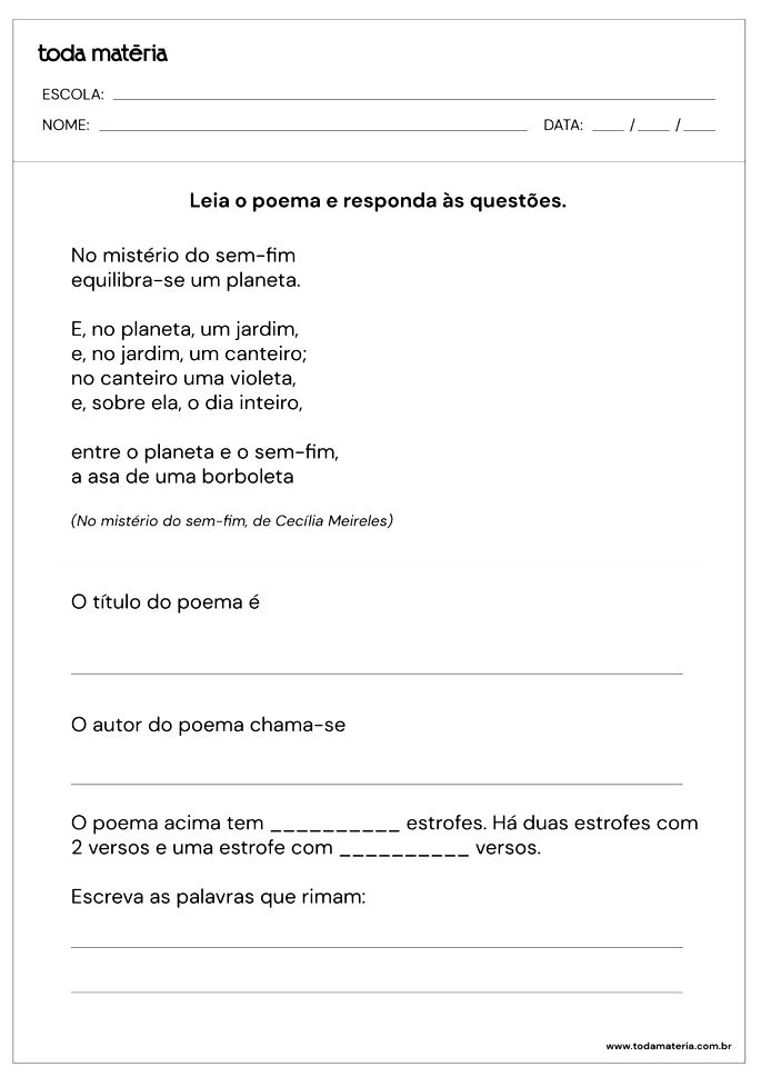 3 ano - portugues - entendimento do texto - Português