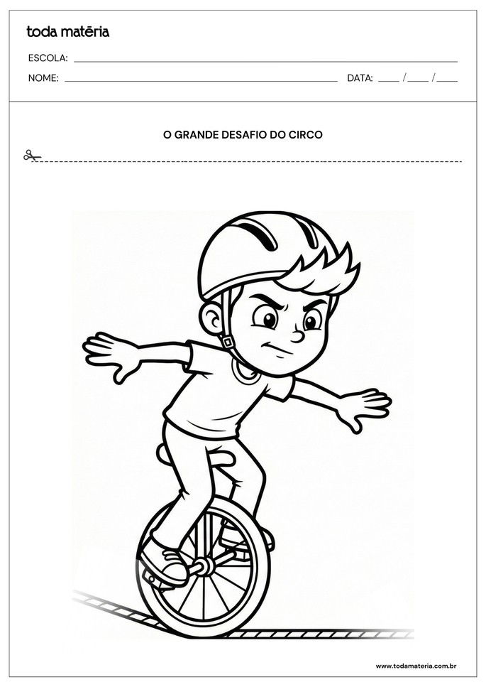 Atividade de coordena&ccedil;&atilde;o motora grossa para andar sob linha sem desequilibrar_equilibrista 1