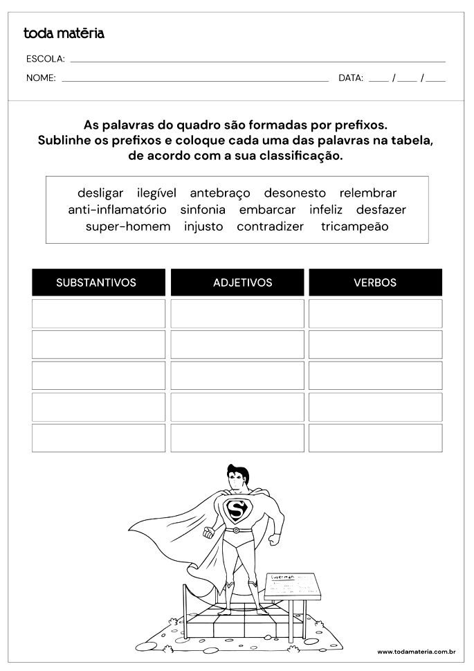 Atividades de Matemática do 6º ano - Toda Matéria