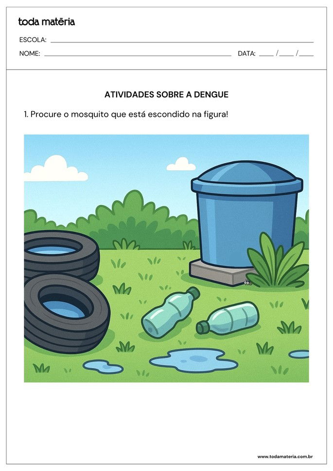atividades-sobre-a-dengue-procure e ache