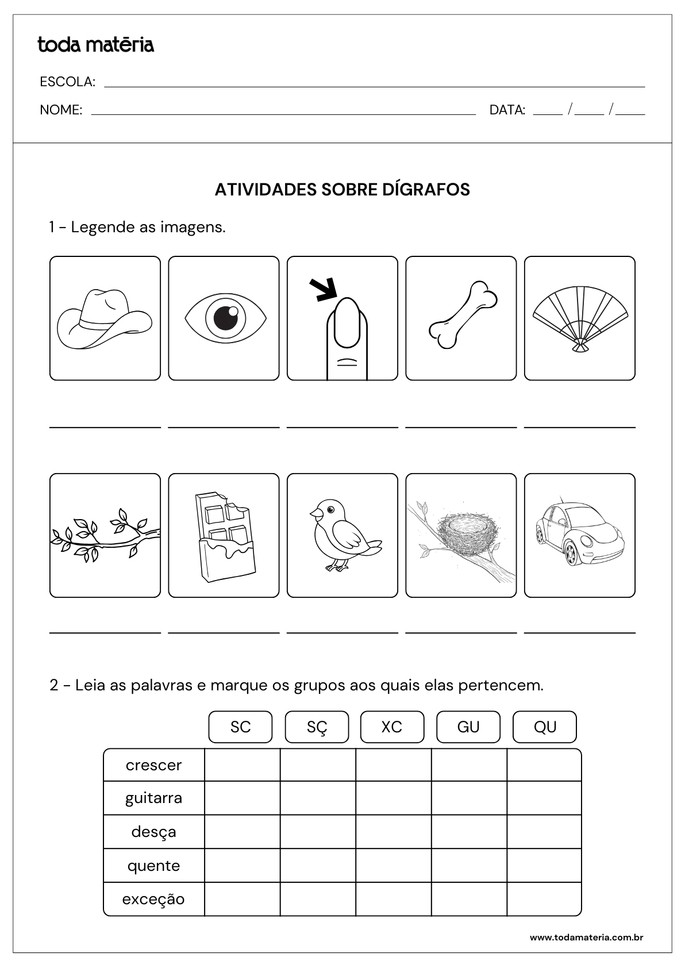 atividade de d&iacute;grafos para legendar imagens e identificar grupos