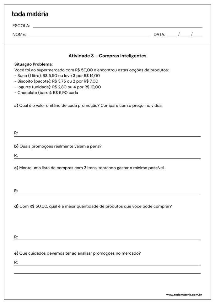 atividades-sobre-educacao-financeira-para ensino-fundamental-2-compras inteligentes