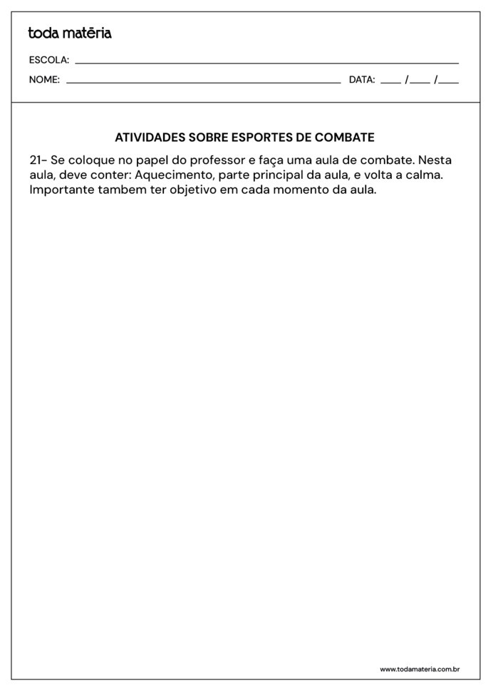 Atividades de combate 5