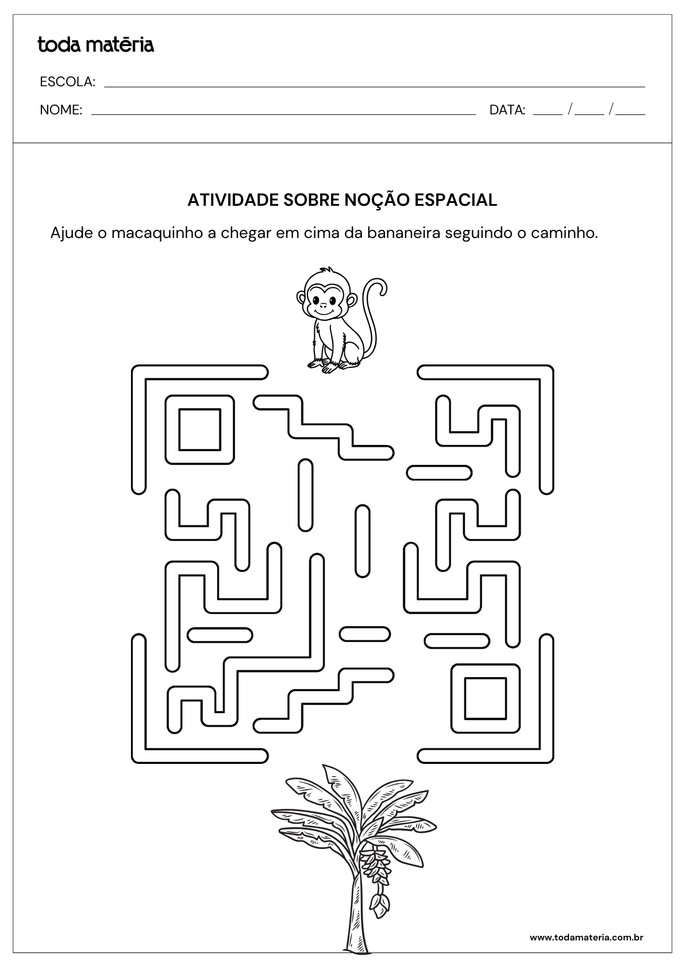 atividade sobre no&ccedil;&atilde;o espacial_labirinto
