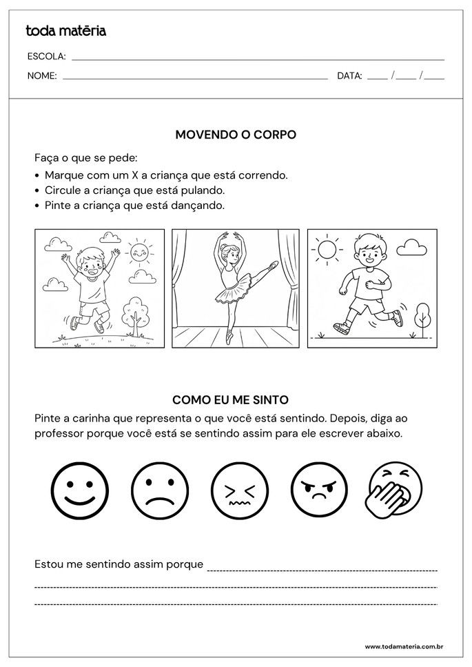 atividade sobre percepção corporal e expressão de emoções_educação infantil