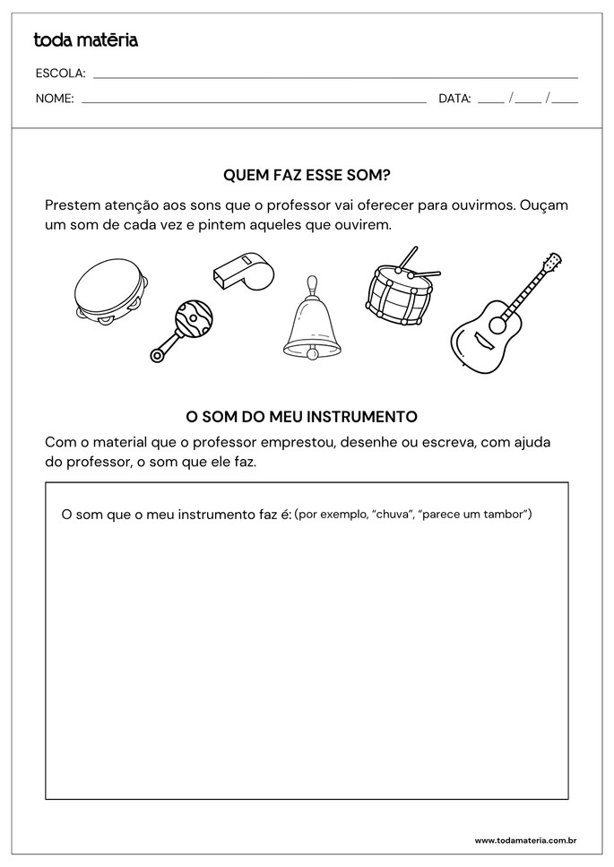 atividade sobre percepção auditiva_educação infantil