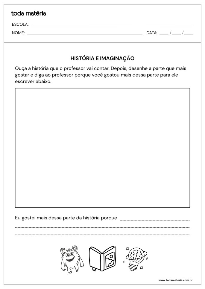 atividade sobre compreensão narrativa_educação infantil