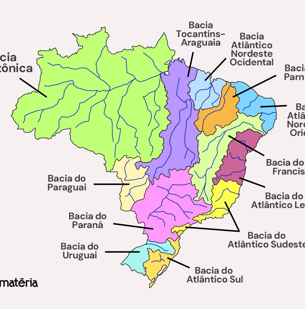 Mapa Da Bacia Do Rio Amazonas