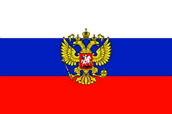 bandeira da rússia. bandeira nacional realista da federação russa