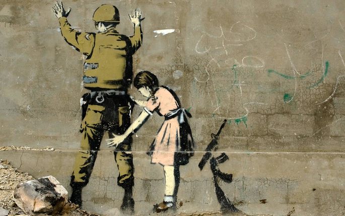 Banksy - Girl Searching Soldier