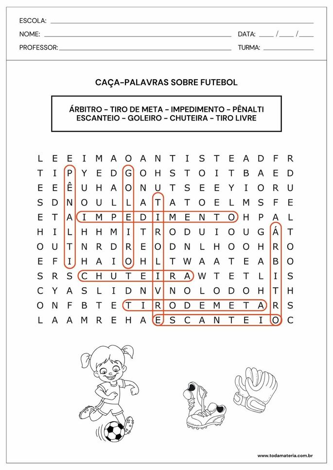caça-palavras sobre as regras do futebol_resposta