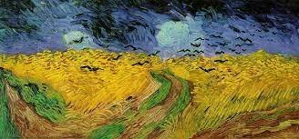 campo de trigo com corvos - tela de Van Gogh