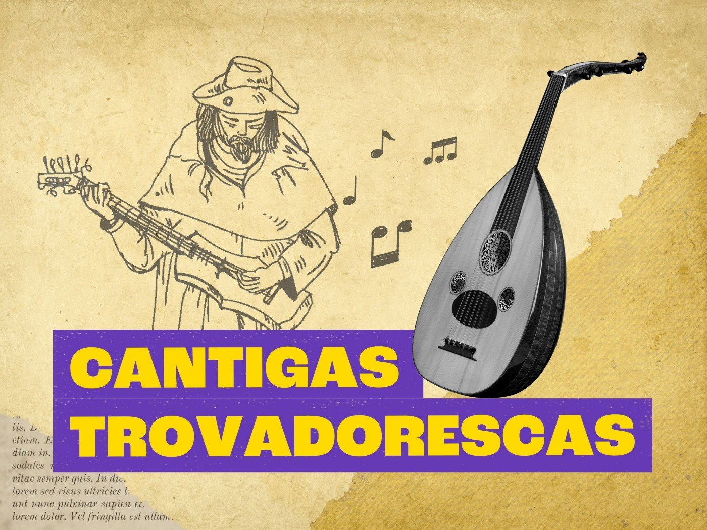 Cantigas trovadorescas: amor, amigo, escárnio e maldizer - Toda Matéria