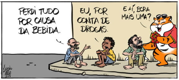 Charge sobre jogos de aposta online