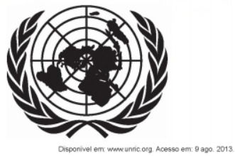 Projeção plana símbolo da ONU
