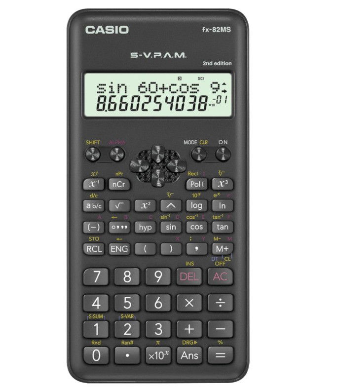 Calculadora cient&iacute;fica Casio Preta