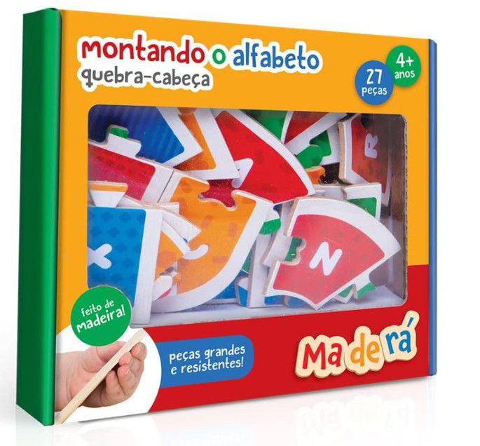 Jogo Montando o Alfabeto de quebra-cabe&ccedil;a dispon&iacute;vel na Amazon Brasil