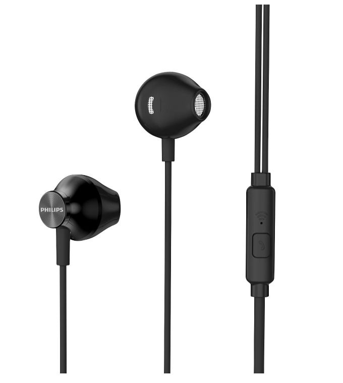 Fones de ouvido pretos Philips