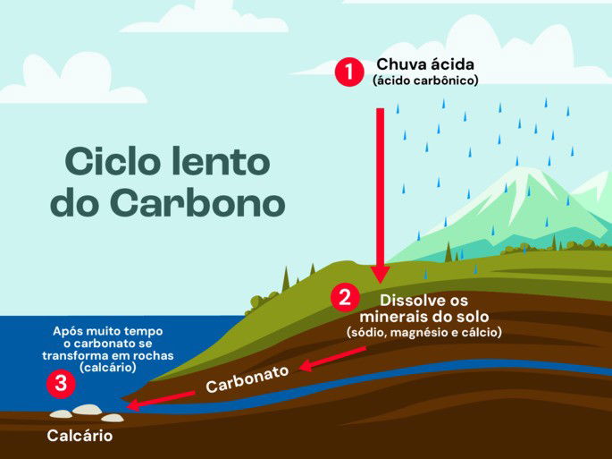ciclo lento do carbono