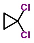 Forma molecular de cis-diclorociclopropano