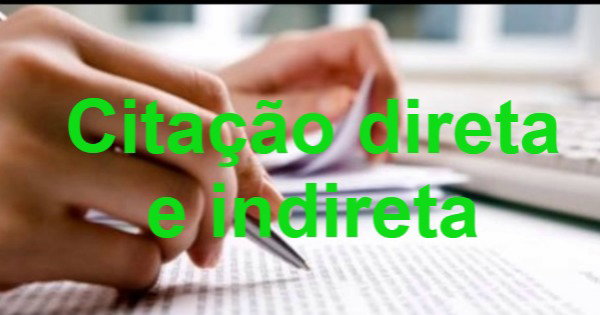 Citação direta e indireta