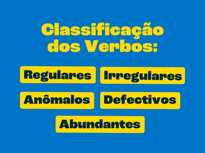 Classificação dos verbos