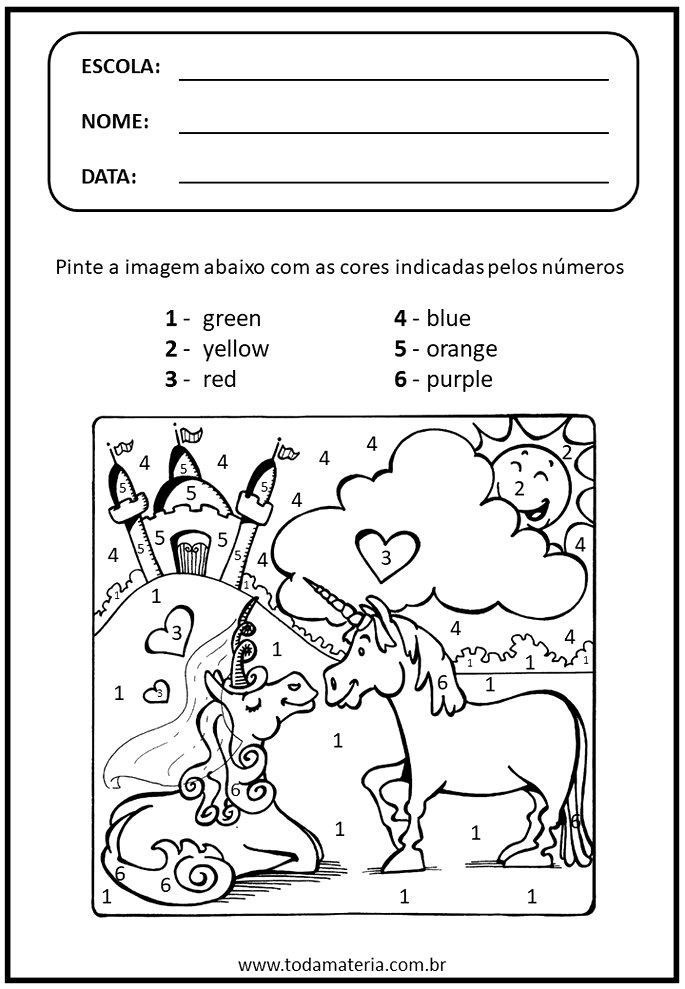 JOGO de Pintar Desenho Descubra a cor Errada  Aprender Cores em inglês  para crianças 