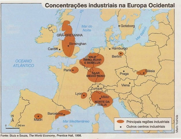 Europa Mapa Países Economia Clima E Vegetação Toda Matéria