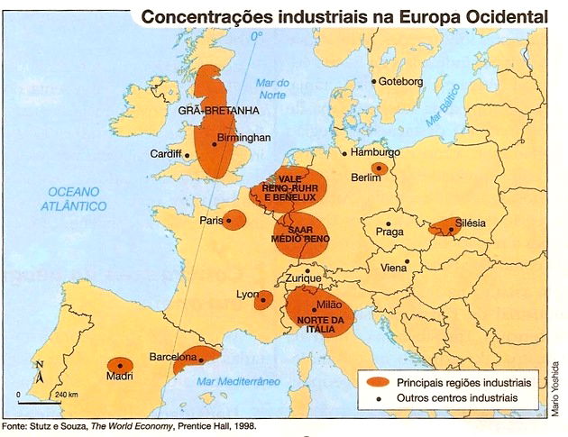 Mapa da Europa - Toda Matéria