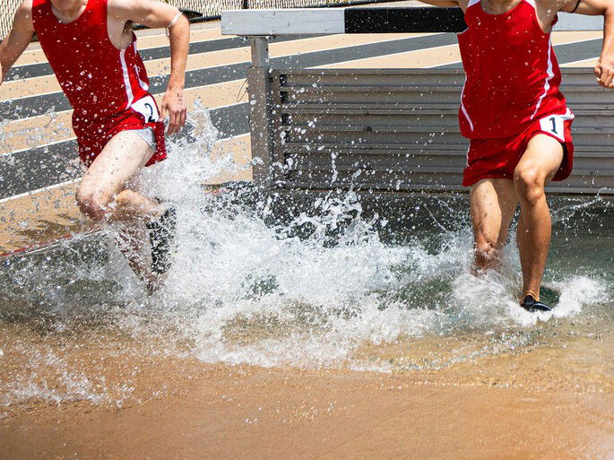 prova de corrida com obstáculos