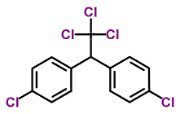 Estrutura molecular do  diclorodifeniltricloroetano C14H9Cl