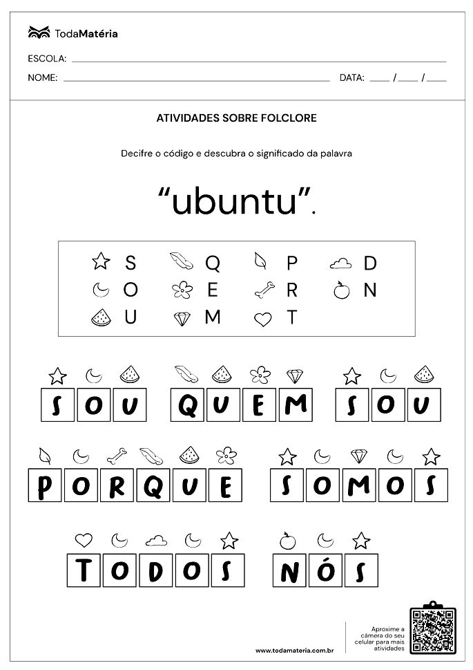 Jogos sobre o folclore 1º ano - Recursos de ensino