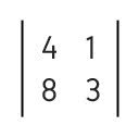Ejemplo de determinantes de segundo orden