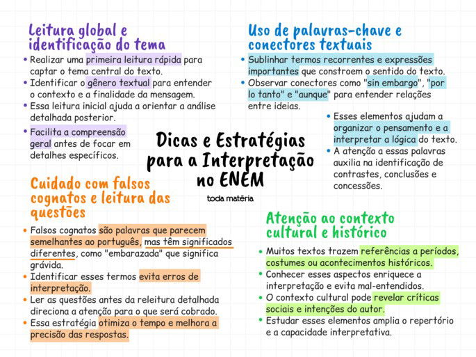 Dicas e estratégias para interpretação no ENEM