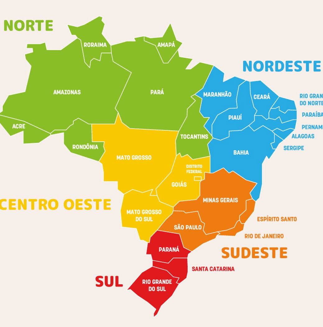 Regiões do Brasil: quais são, mapa, características