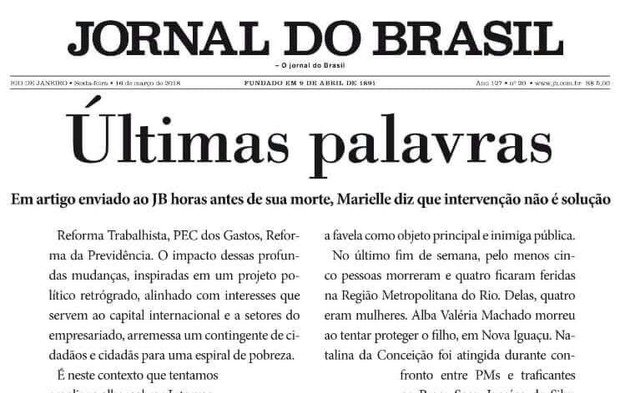 editorial jornal do brasil