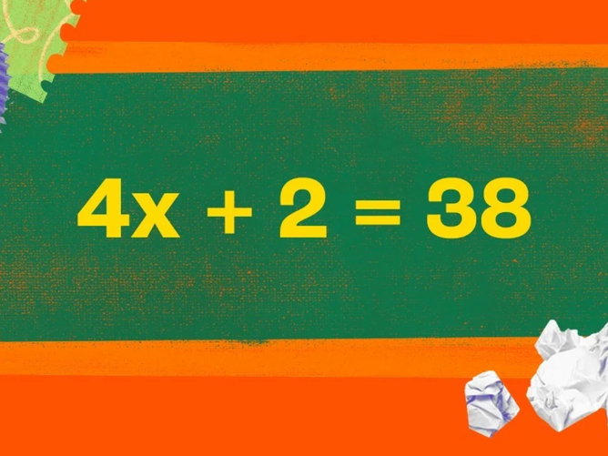 Exercícios sobre equação do 1º grau com uma incógnita