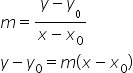 Equação da reta usando o coeficiente