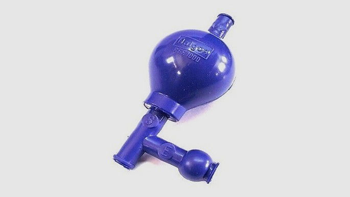 equipamento de laboratório pipetador tipo pera