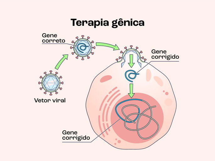 terapia gênica com vetor