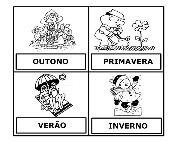 atividades sobre as estações do ano - Nosso Clubinho