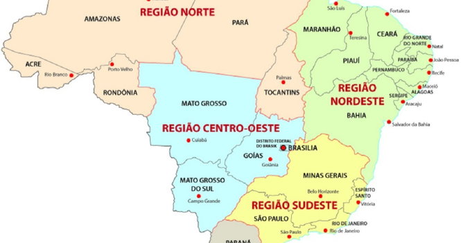 Todos os Estados do Brasil: siglas, mapas e capitais