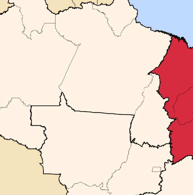 mapa dos estados do nordeste com capitais