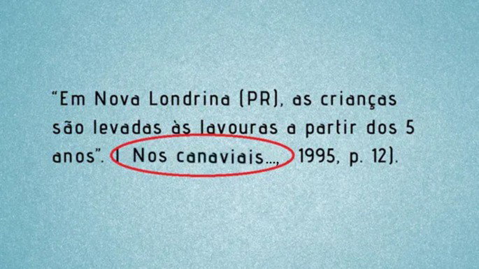 Exemplo de cita&ccedil;&atilde;o pelo sistema de chamada autor-data sem autoria (t&iacute;tulo iniciado por monoss&iacute;labo)
