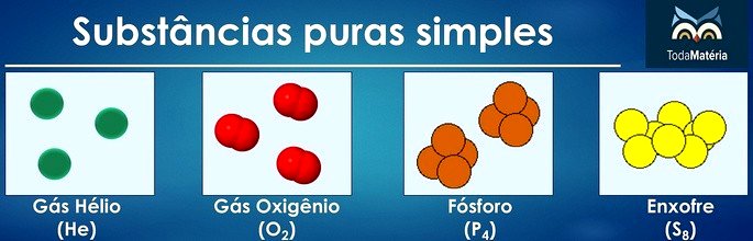 exemplos de substâncias puras simples