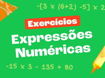 Exercícios de expressões numéricas (com gabarito resolvido)