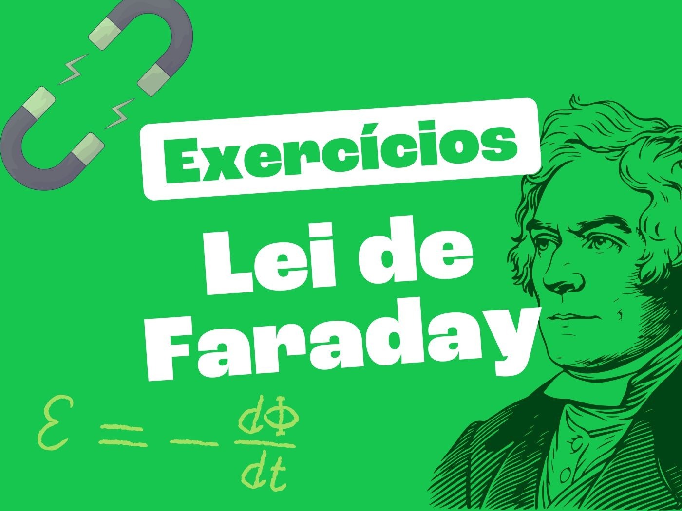 Exercícios de Lei de Faraday (indução eletromagnética) - Toda Matéria