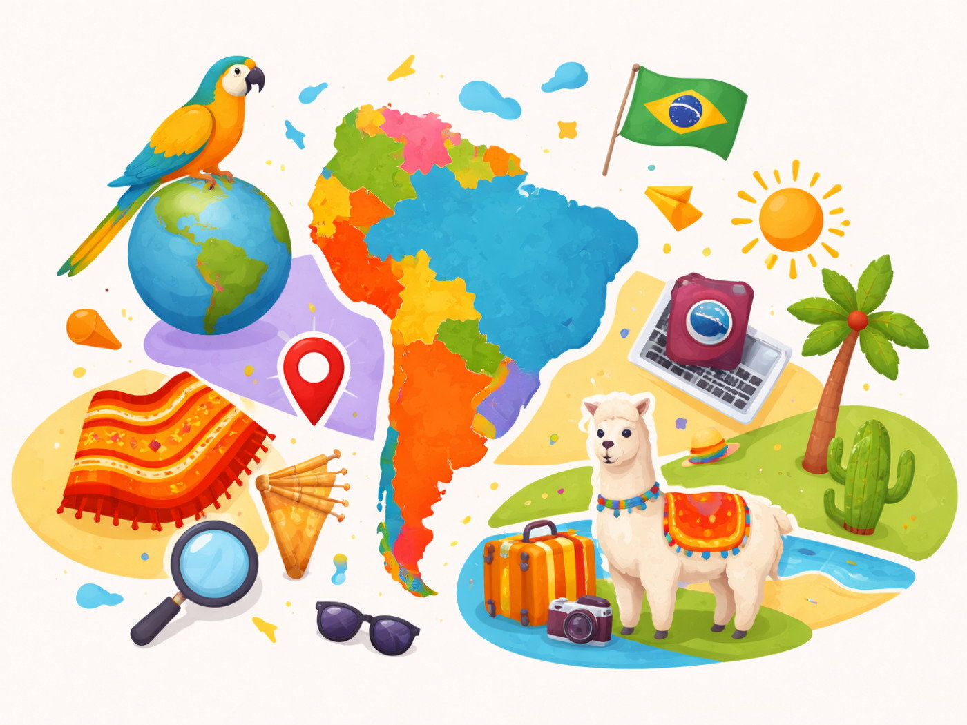 Exercícios sobre a América do Sul (com gabarito) - Toda Matéria